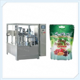 stand-up pouch filling sealing packing machine，Vertical bag packaging machine， Stand Up Pouch Filling Machine