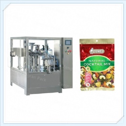 nuts rotary zipper bag packaging machine，Zipper Pouch Sealing Machine，Turntable feeding bag packaging machine